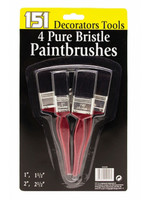 151 Pure Bristle Paint Brushes 4 Pack
