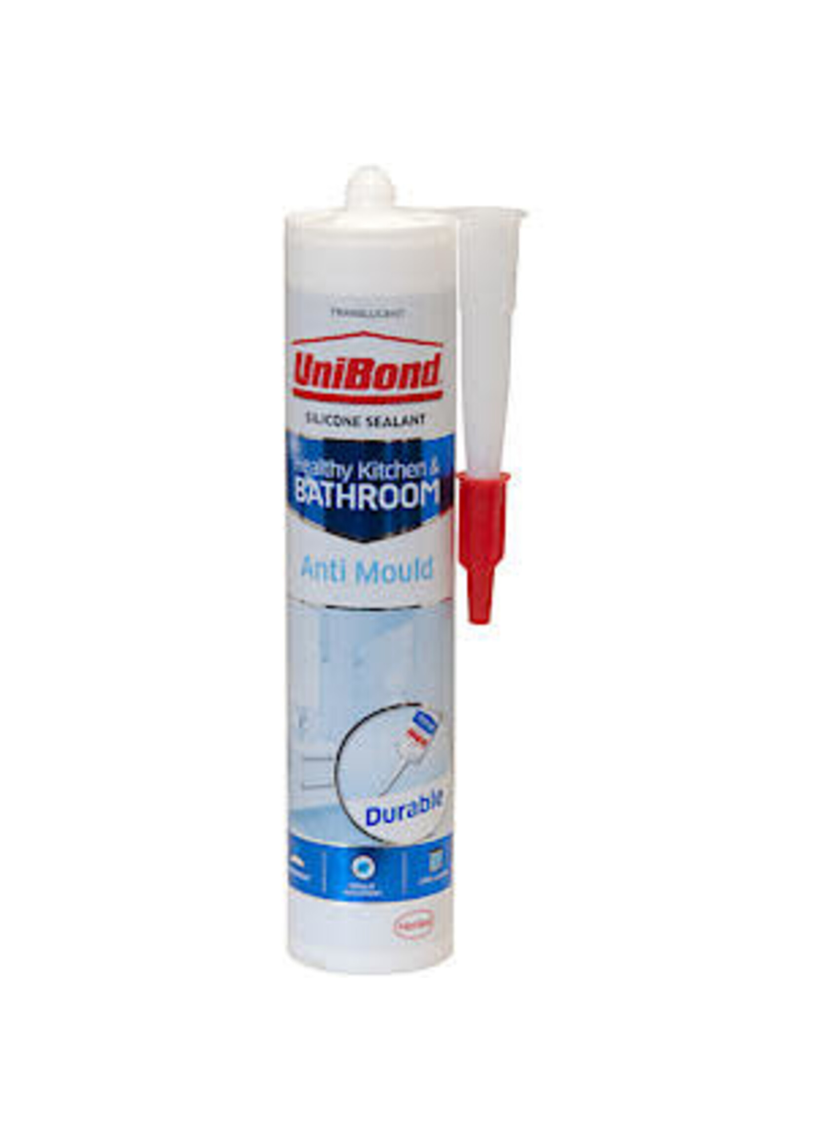 Unibond (henkel) Unibond Anti-mould Bathroom Silicone Sealant Translucent 310ml