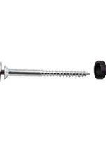 Securit Mirror Screws + Domes & Washers 25mm Chrome PK4