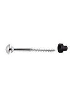 Securit Mirror Screws + Domes & Washers 25mm Chrome PK4