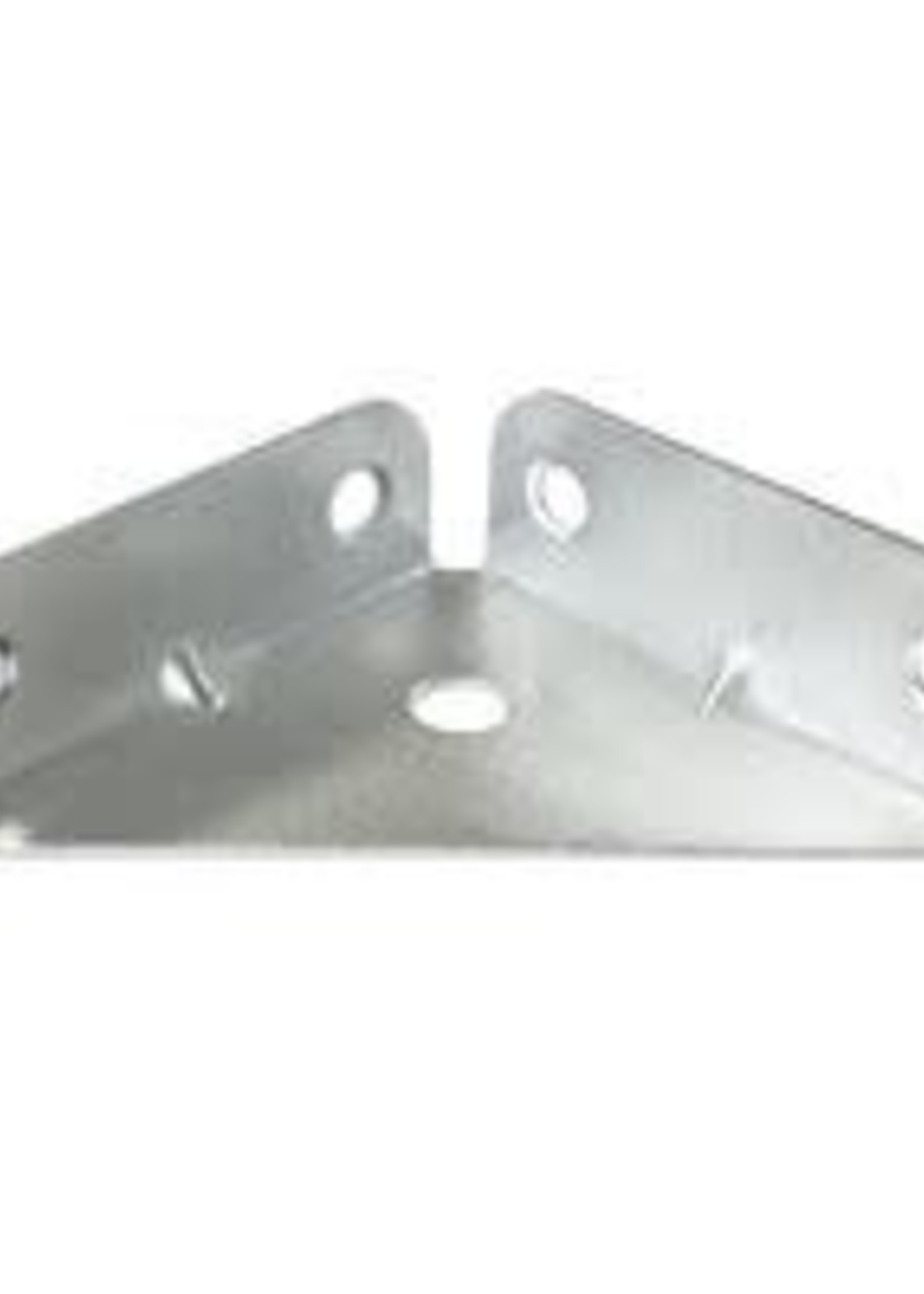 Flanged Corner Plates ZP 50mm 4 Pack
