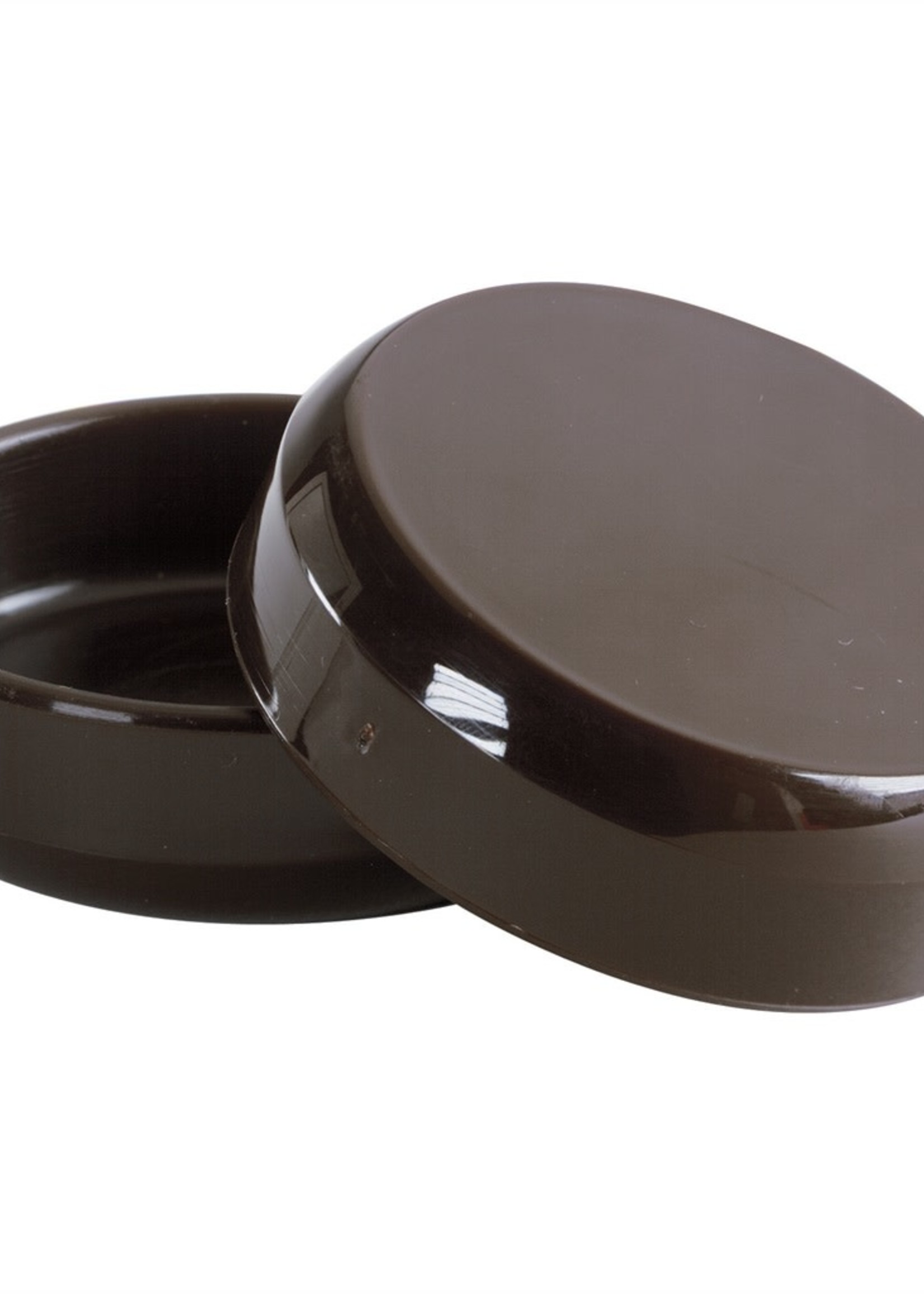 Castor Cups - Deep Plastic 60mm Brown PK4