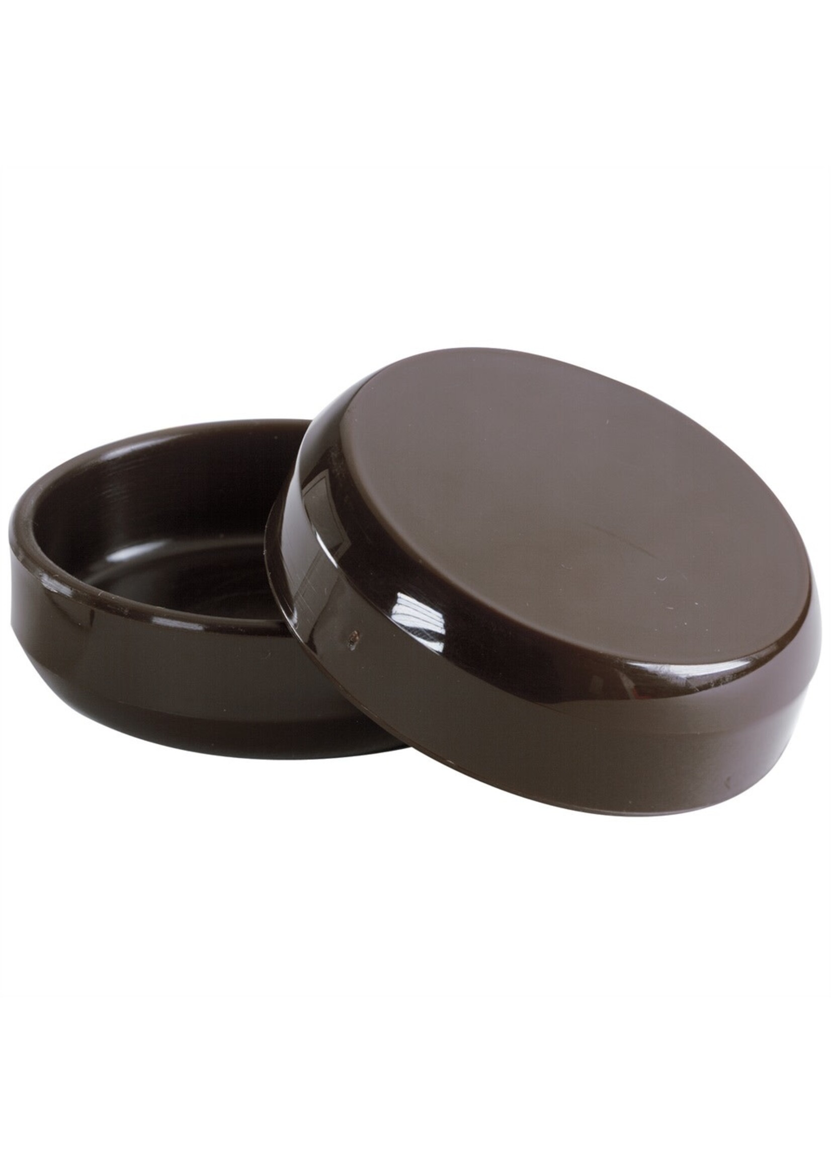 Castor Cups - Deep Plastic 60mm Brown PK4