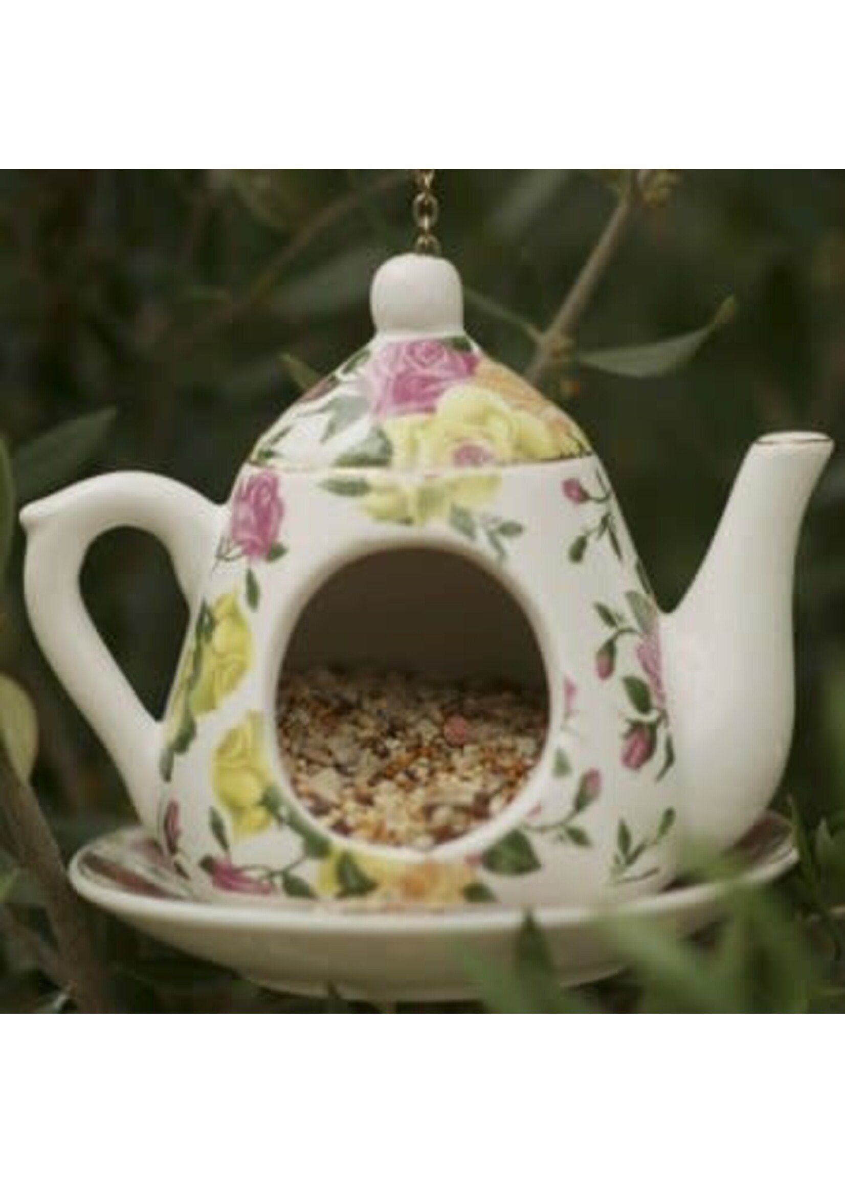 Teapot Bird Feeder 4 Ass Colours