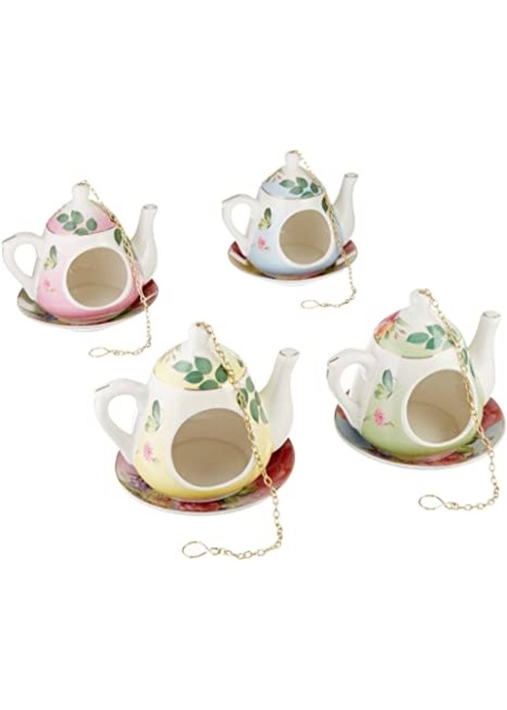 Teapot Bird Feeder 4 Assorted Colours