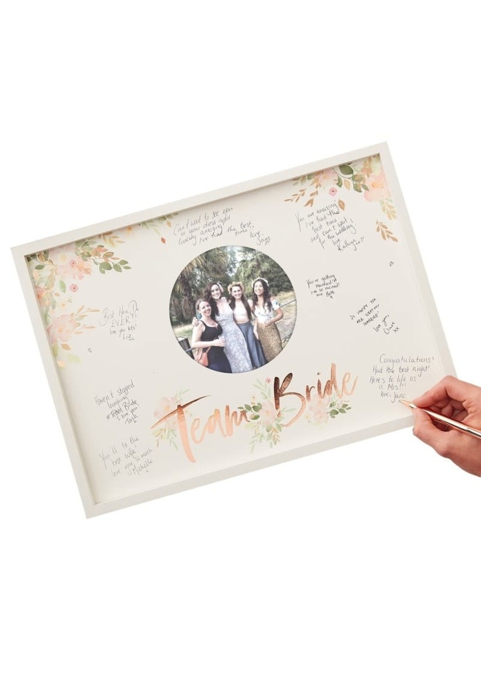 Ginger Ray Hen Party Frame Guest Book
