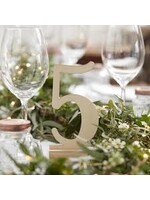 Wood table numbers
