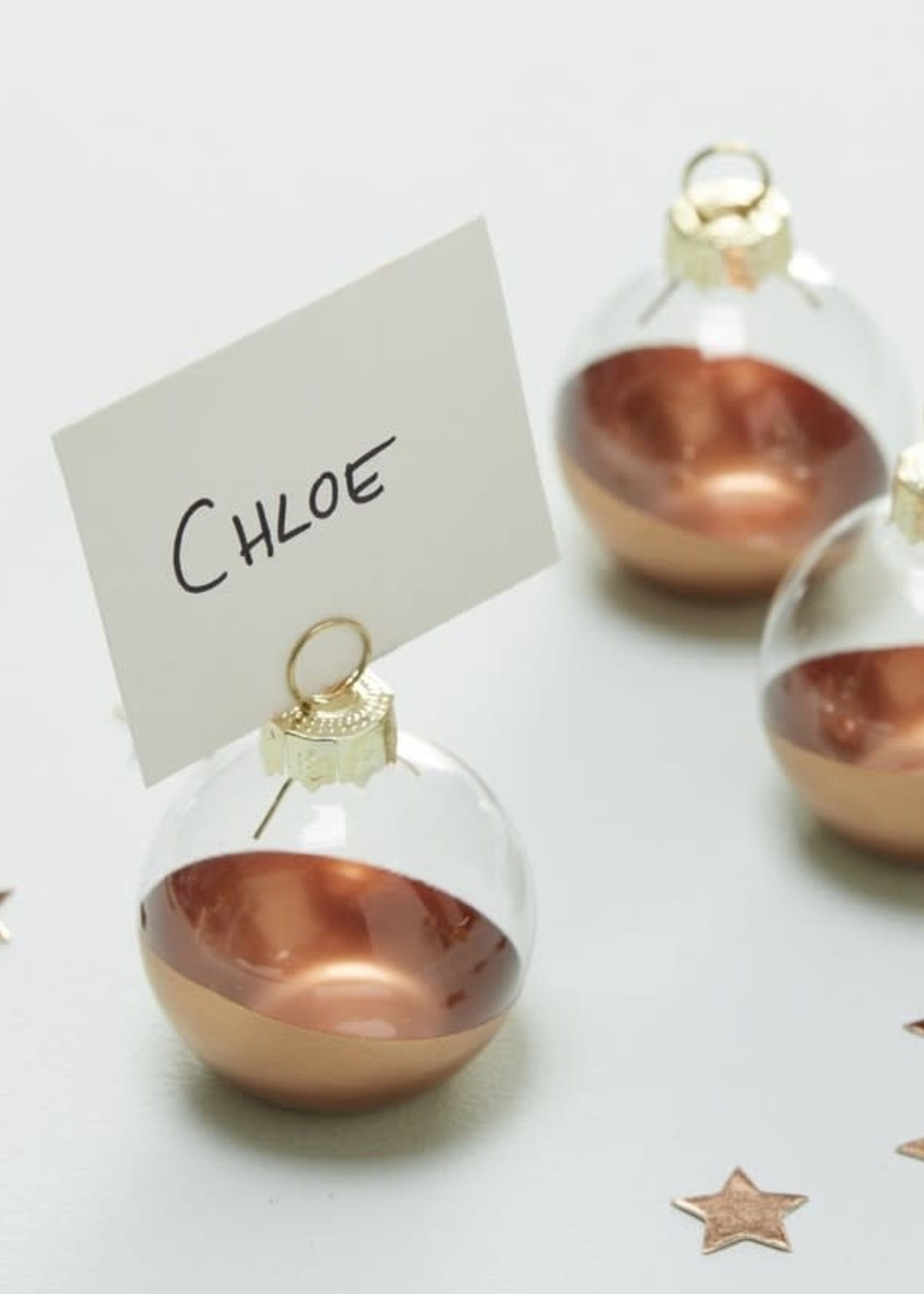 Bauble Name Place Card Holders