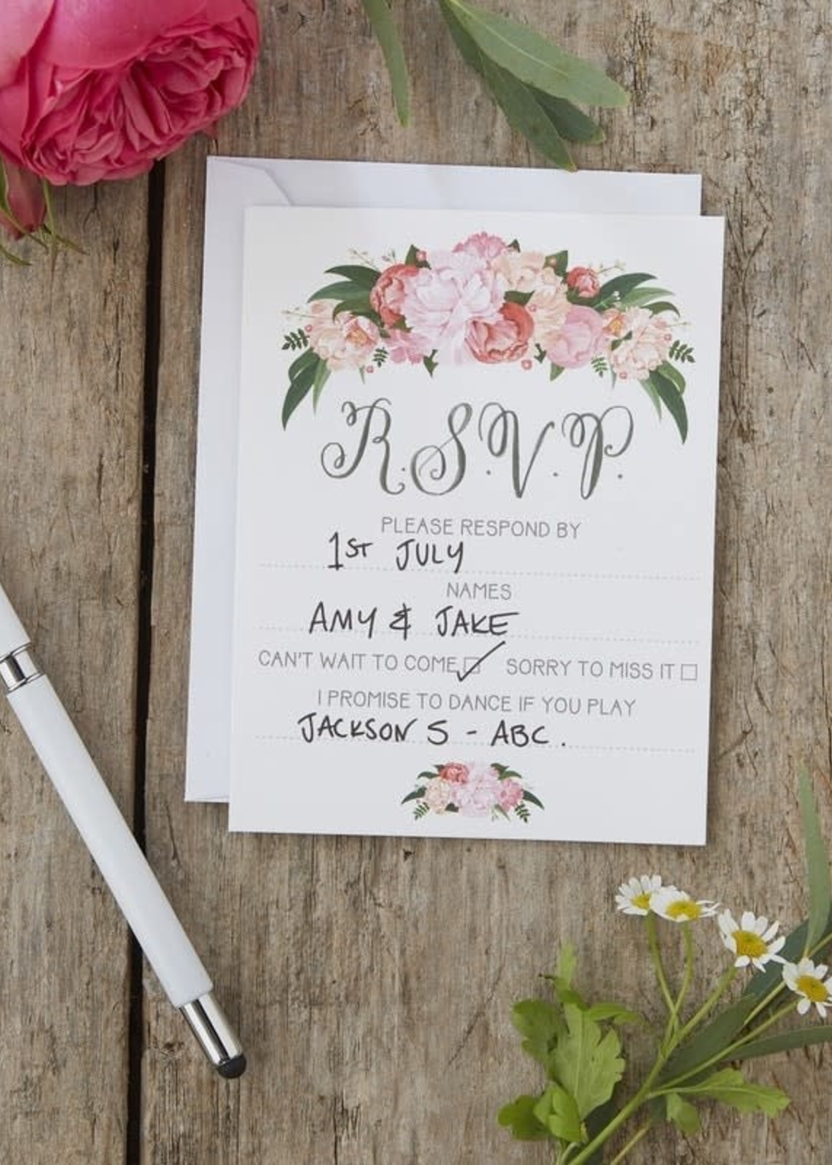 Floral RSVP