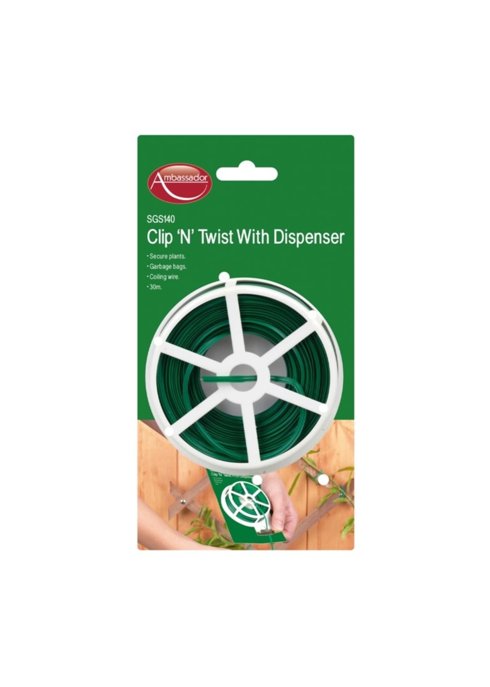 Ambassador Ambassador Clip "n" Twist with Dispenser 30 metre