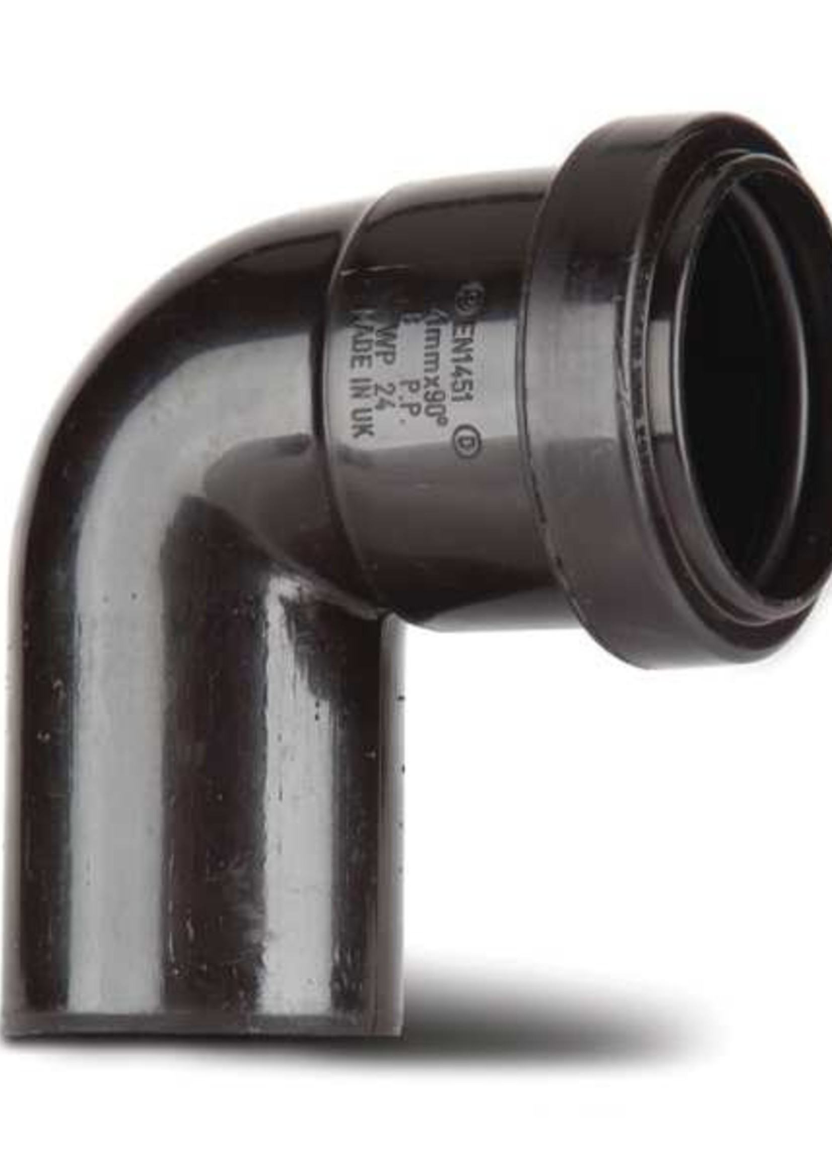 Polypipe Push Fit 91.25° Swivel Bend 32mm Black