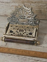 Cottingham Collection Toilet Roll Holder With Solid Brass 'Victorian' Lid