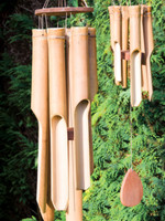 Namaste Large Natural Bamboo Windchime