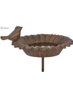 Flower Bird Bath On Stick