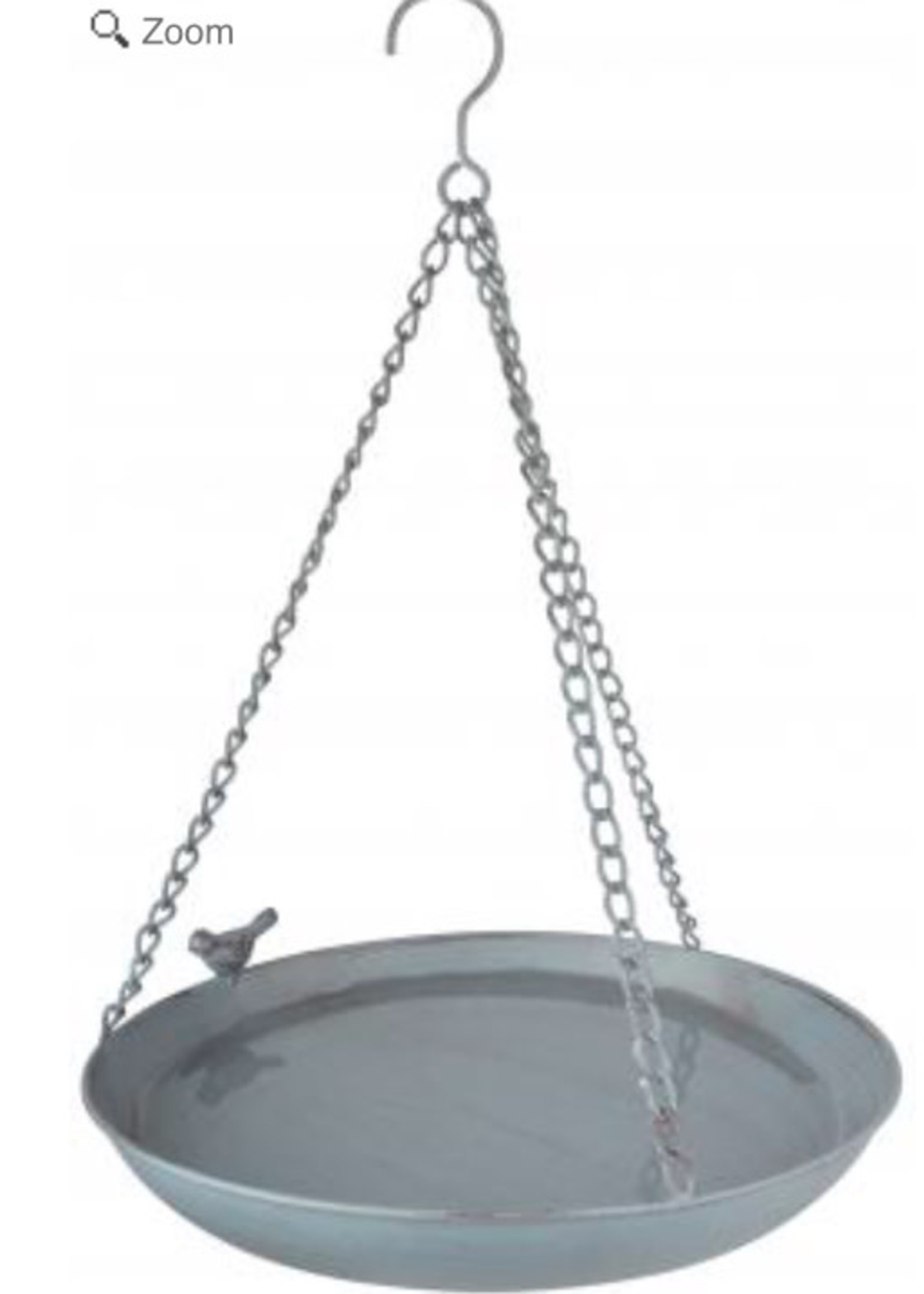 Grey Hanging Bird Bath