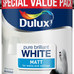 Dulux (Akzo Nobel) Emulsion Pure Brilliant White (PBW) 3L Matt