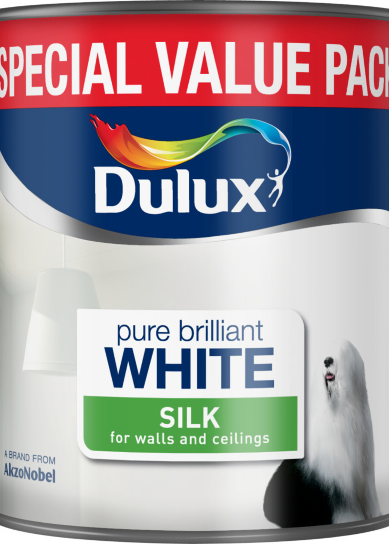 Dulux (Akzo Nobel) Dulux Emulsion Pure Brilliant White (PBW) 3L silk