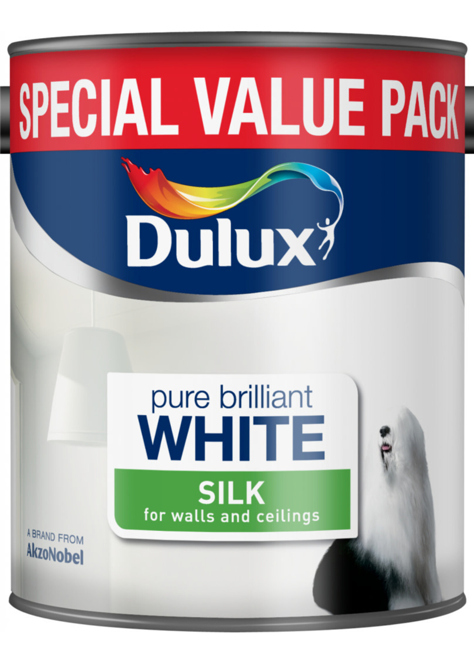 Dulux (Akzo Nobel) Dulux Emulsion Pure Brilliant White (PBW) 3L silk