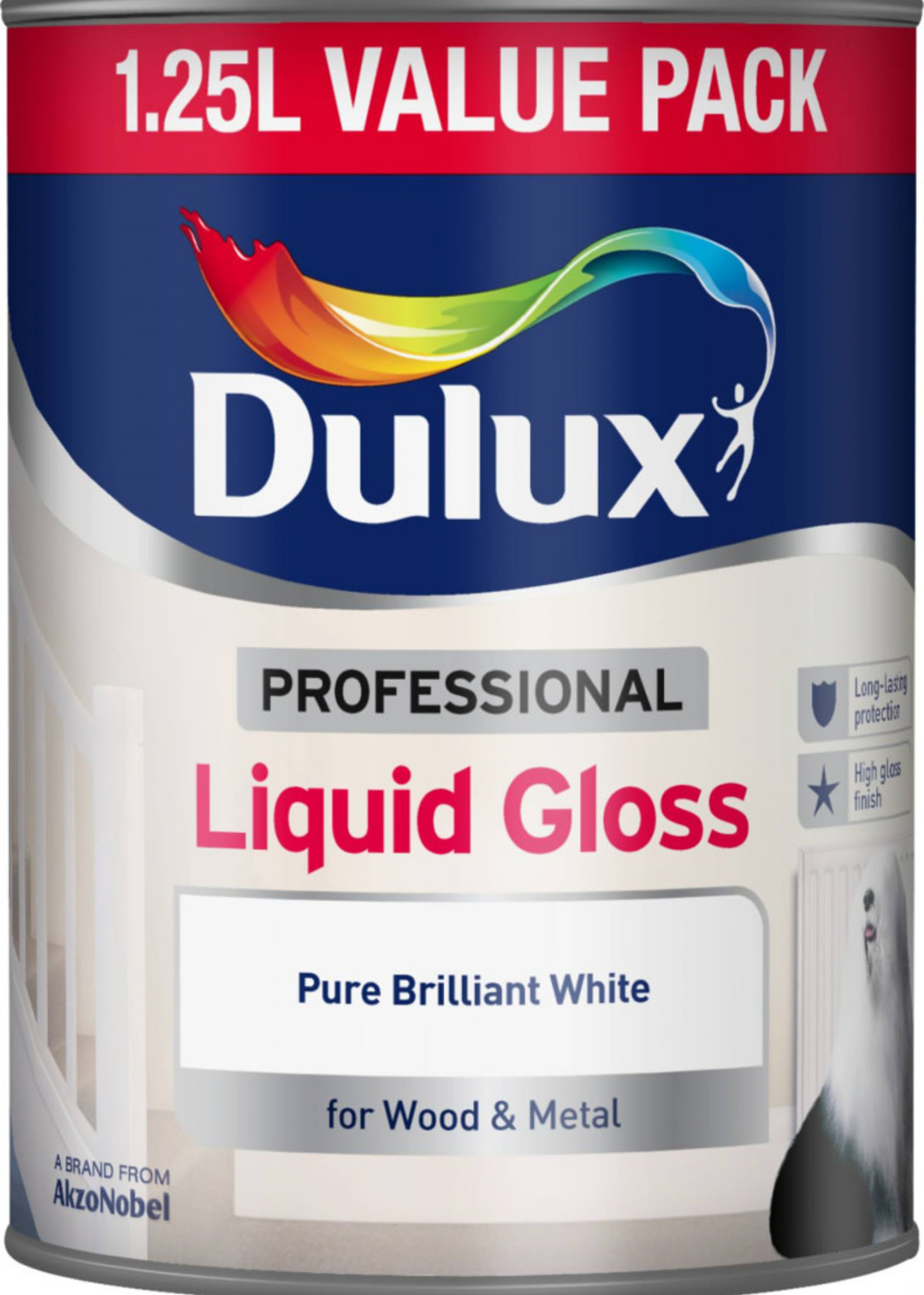 Dulux (Akzo Nobel) Professional Liquid Gloss 1.25L Pure Brilliant White