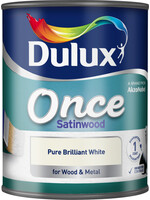 Dulux (Akzo Nobel) Once Satinwood 750ml Brilliant White