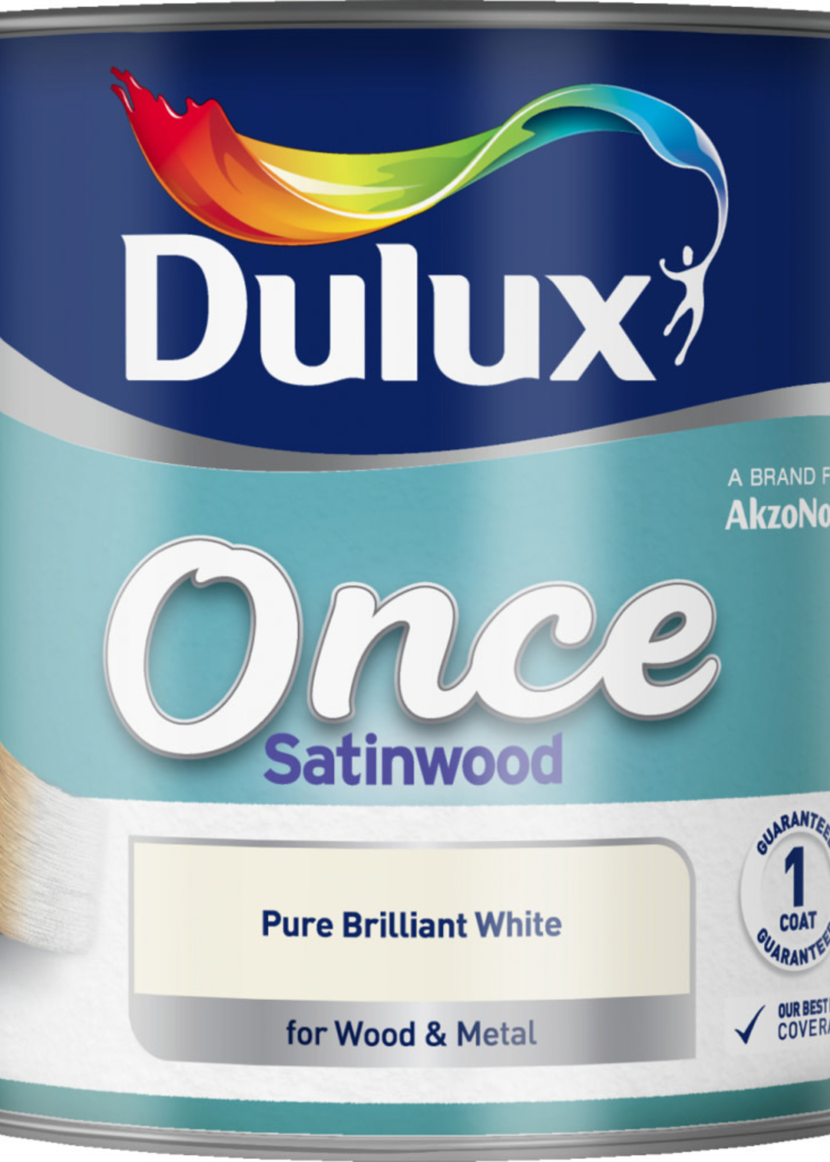 Dulux (Akzo Nobel) Dulux Once Satinwood 2.5L Pure Brilliant White