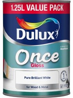 Dulux (Akzo Nobel) Once Gloss 1.25L Pure Brilliant White