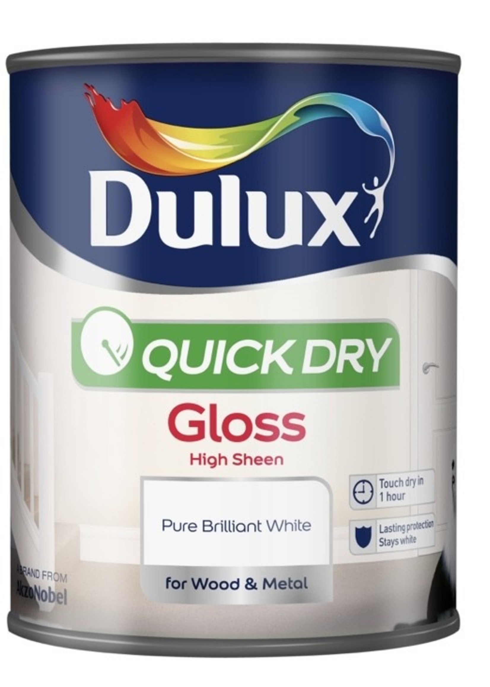 Dulux (Akzo Nobel) Dulux Quick Dry Gloss 2.5L Pure Brilliant White