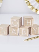 Baby block guestbook