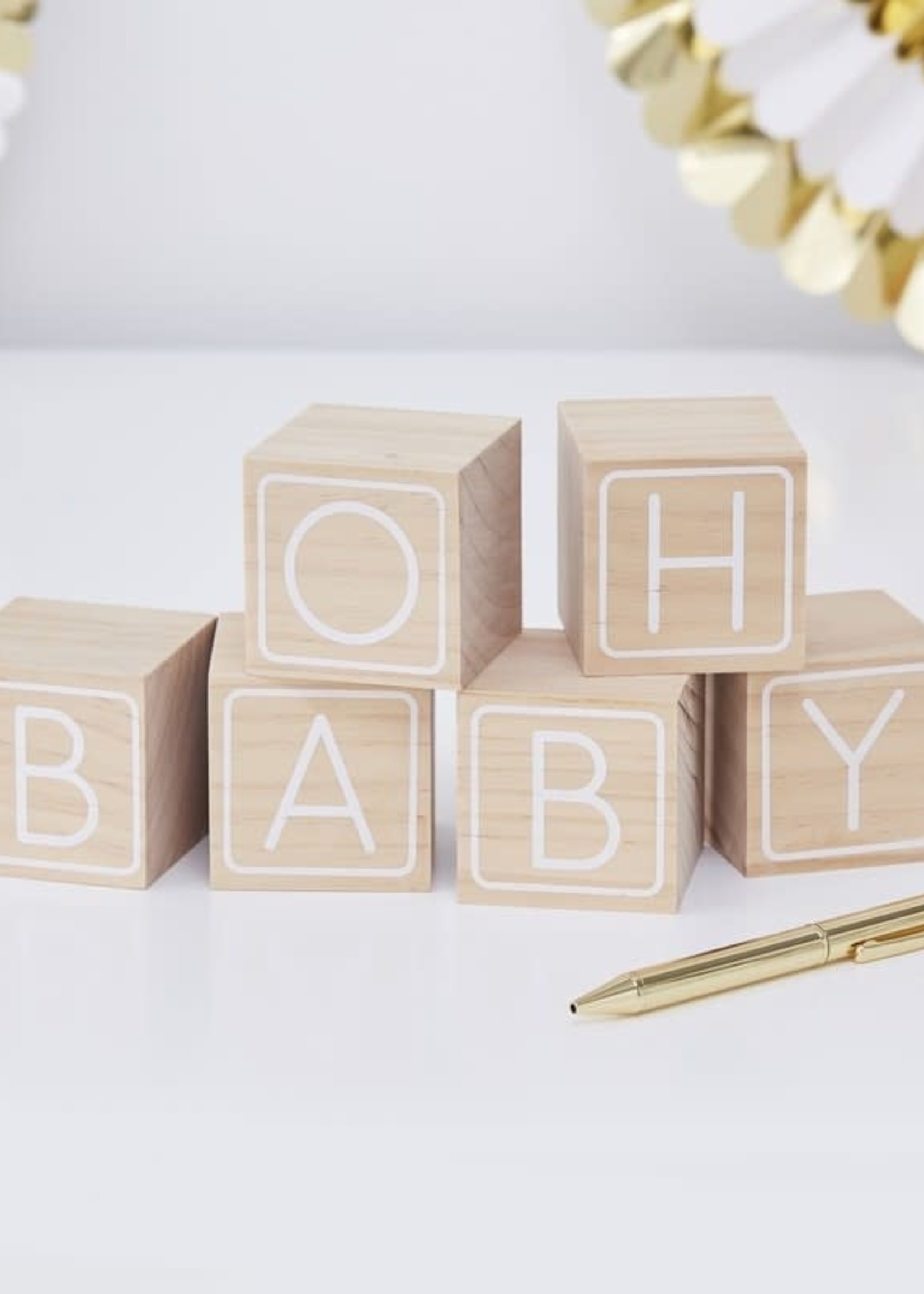 Baby block guestbook