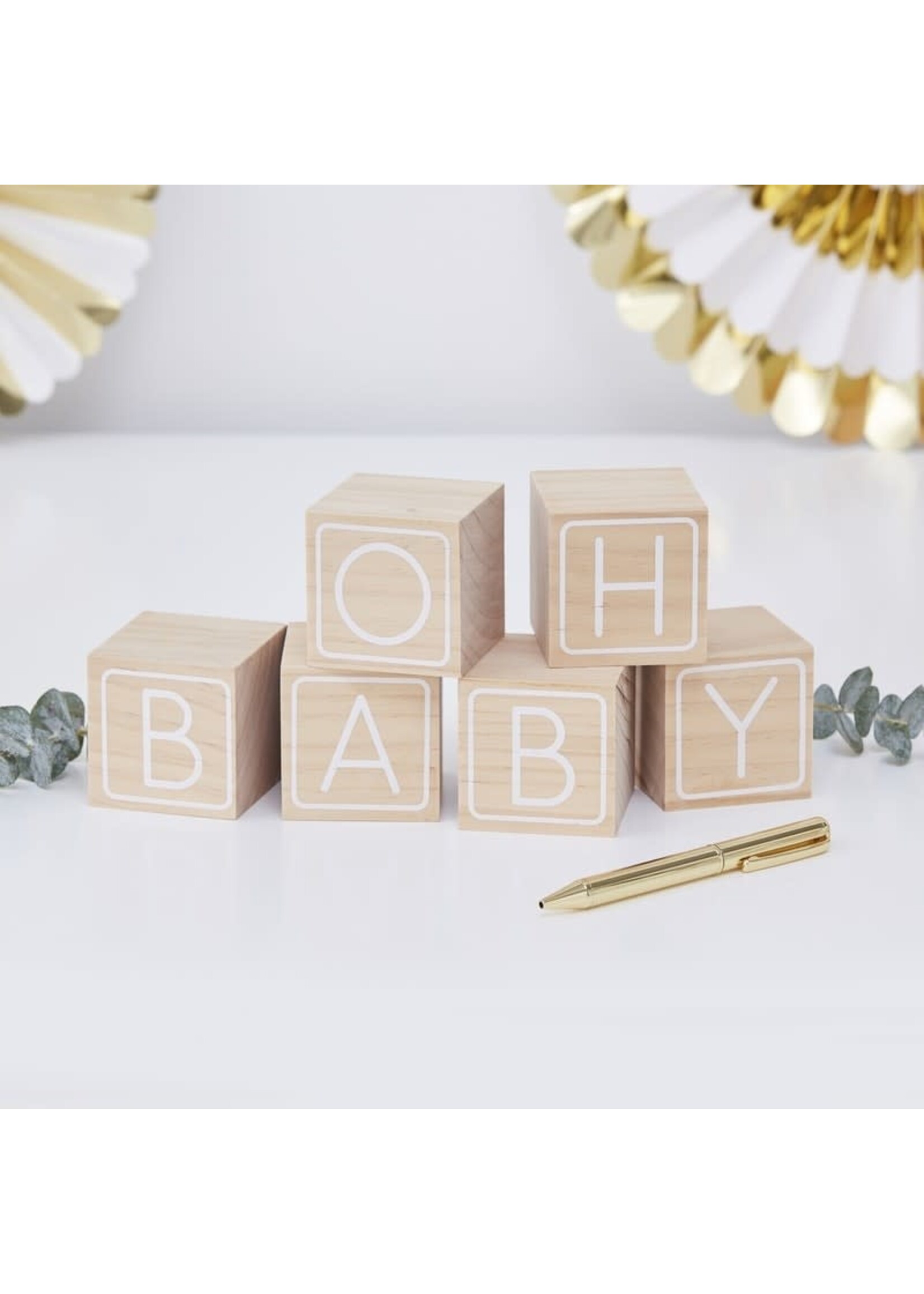 Baby block guestbook