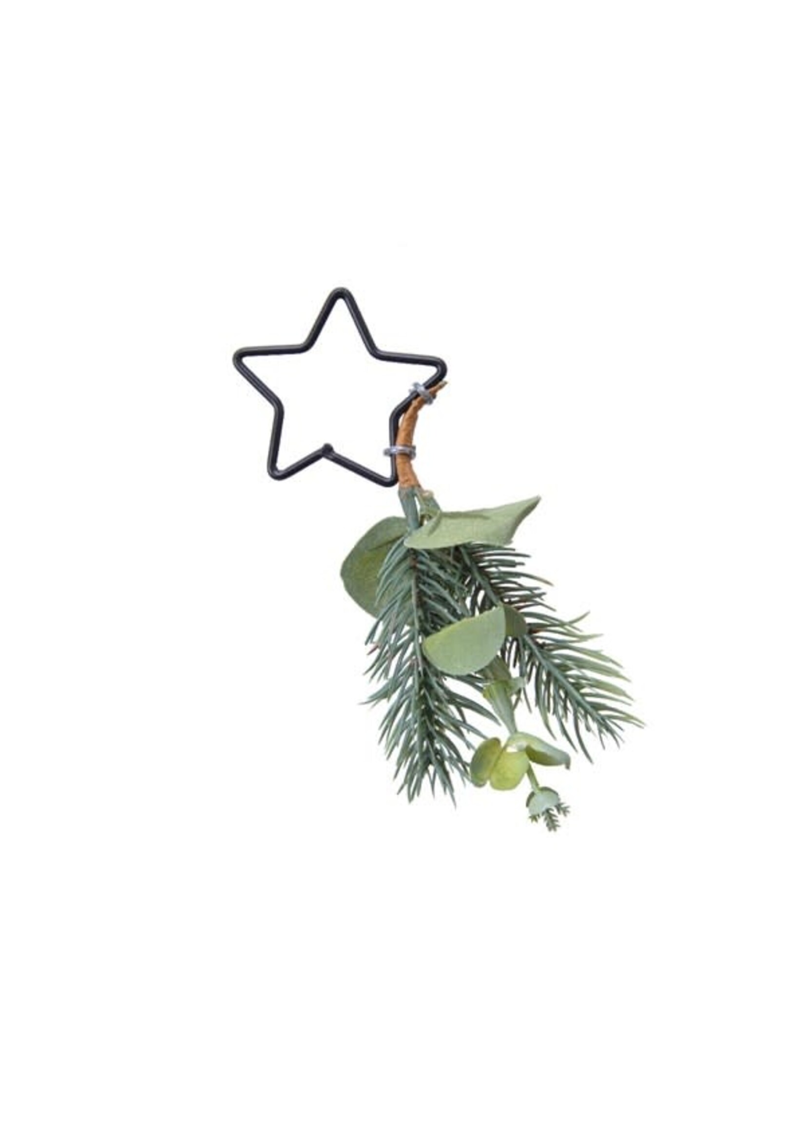 Decoris Foliage With Star Napkin Ring Length total 15cm