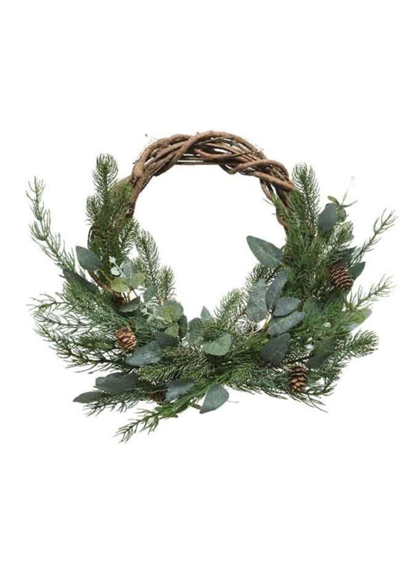 Decoris Wreath With Eucalyptus and Pinecones