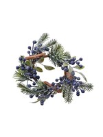 Decoris Small Blue Berry Wreath 20cm