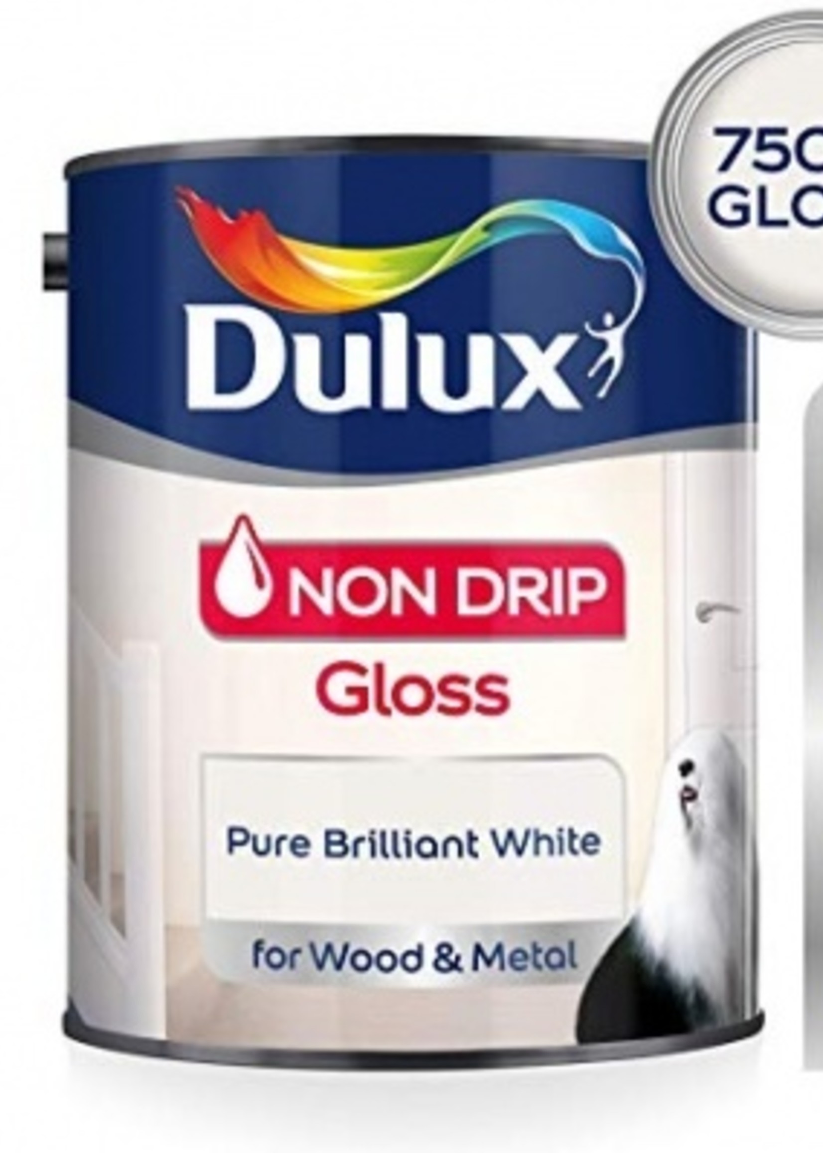 Dulux (Akzo Nobel) Dulux Pure Brilliant White (PBW) 750ml Non Drip Gloss