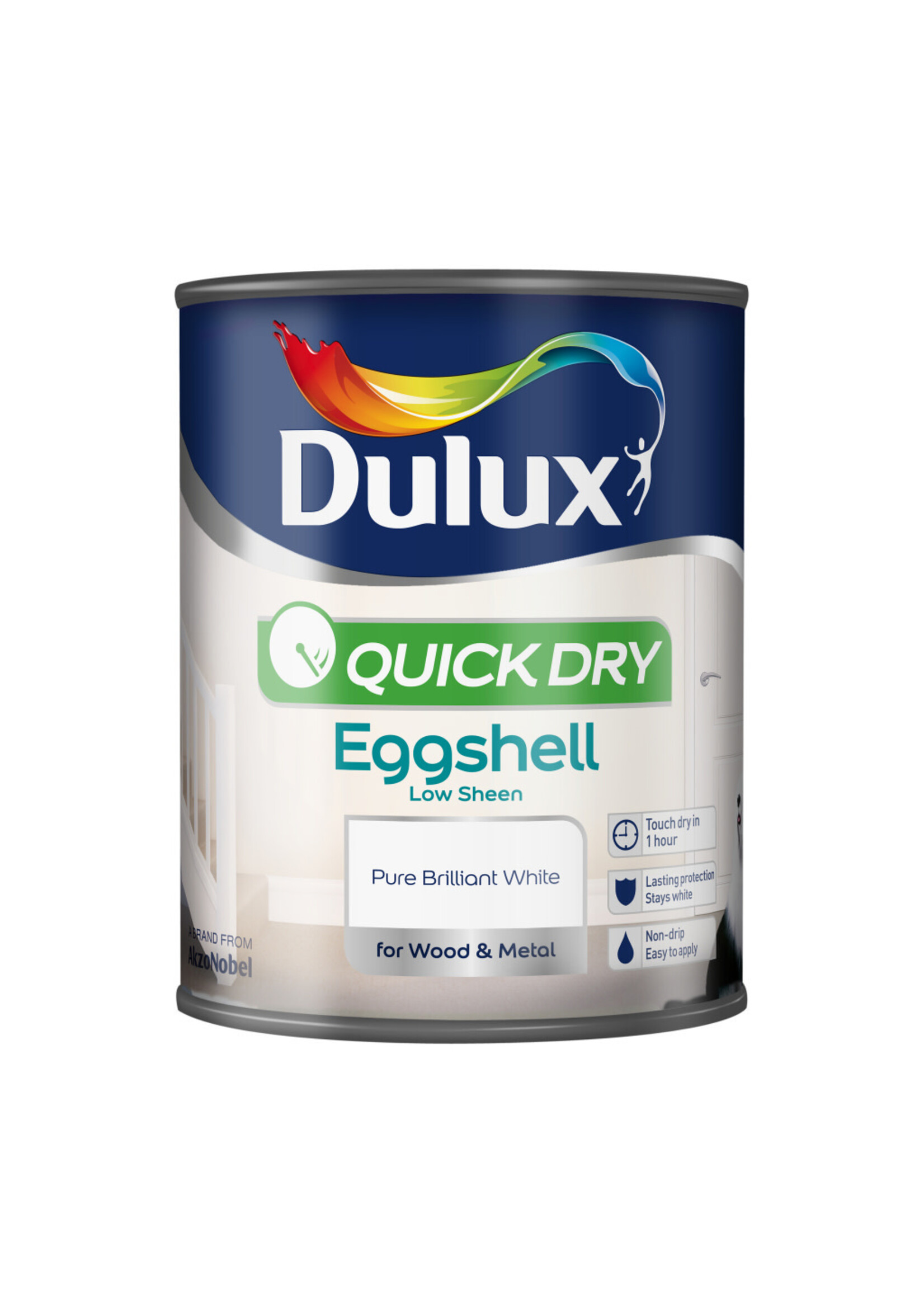 Dulux (Akzo Nobel) Dulux Pure Brilliant White (PBW) 750ml Quick Dry Eggshell
