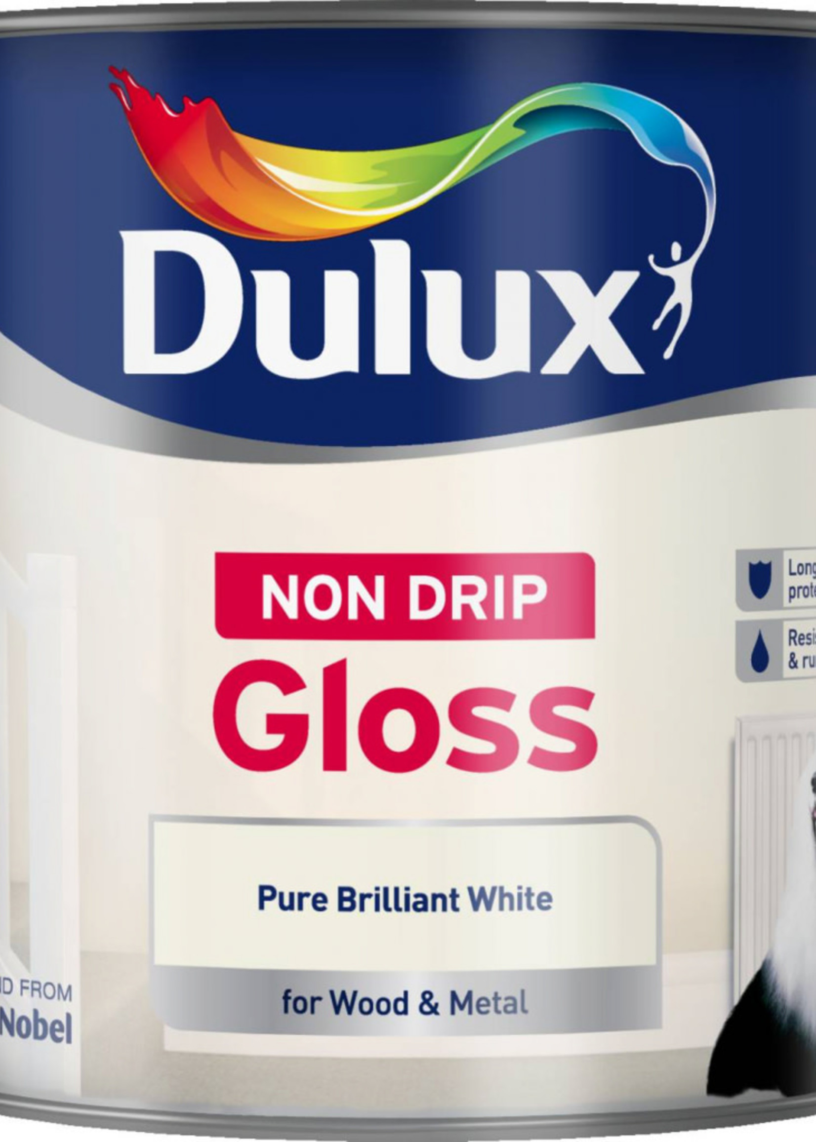 Dulux (Akzo Nobel) Dulux Pure Brilliant White (PBW) 2.5L Non Drip Gloss