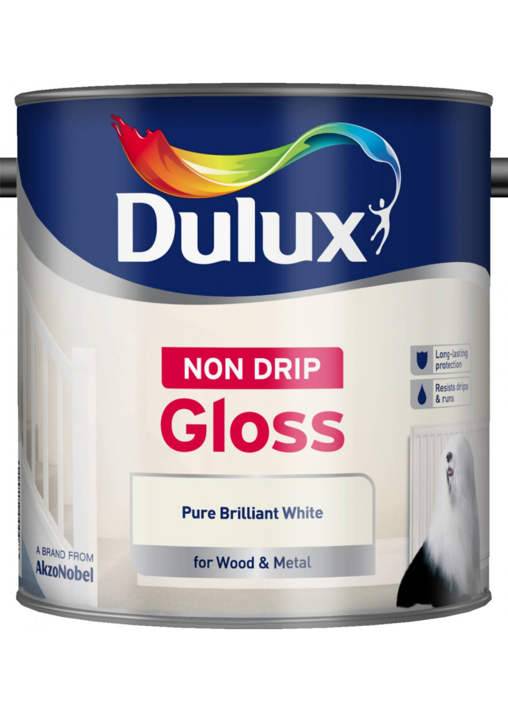 Dulux (Akzo Nobel) Dulux Pure Brilliant White (PBW) 2.5L Non Drip Gloss