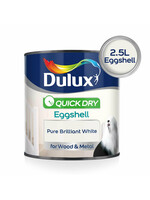 Dulux (Akzo Nobel) Dulux Pure Brilliant White (PBW) 2.5L Quick Dry Eggshell