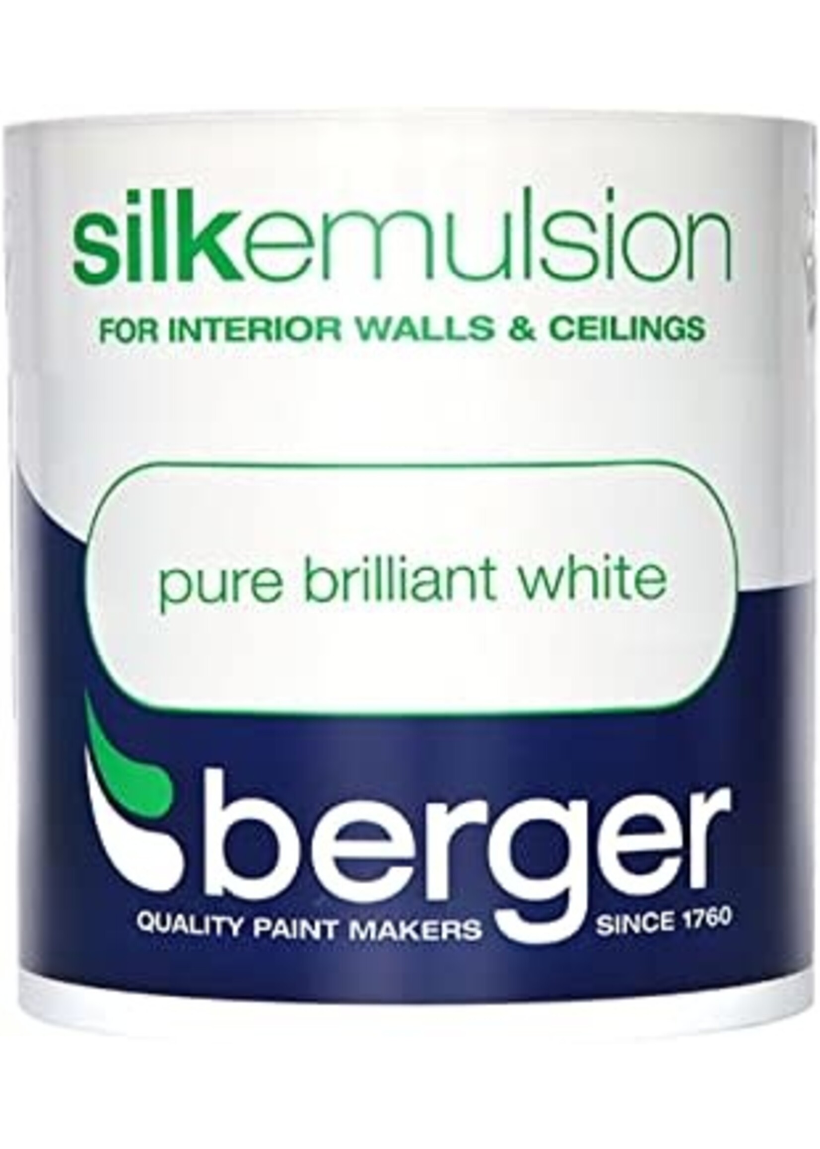 Crown Berger Silk Emulsion 1L Pure Brilliant White