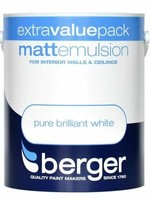 Crown Berger Matt Emulsion 3L  Pure Brilliant White