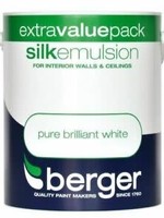 Crown Berger Pure Brilliant White PBW 3L Silk Emulsion