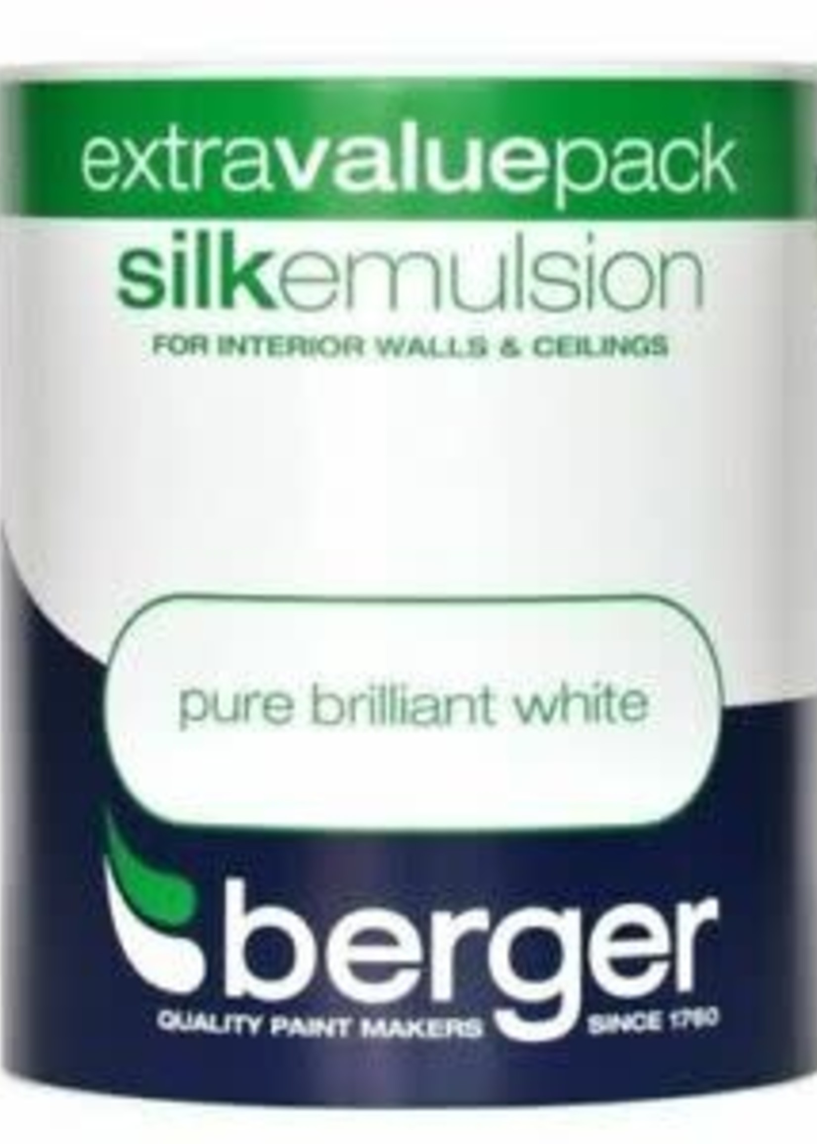 Crown Berger Pure Brilliant White PBW 3L Silk Emulsion