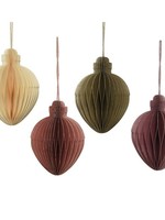 Decoris Paper Honeycomb Cone Hanging Baubles choice of 4 Assorted colours (Price is for one bauble)