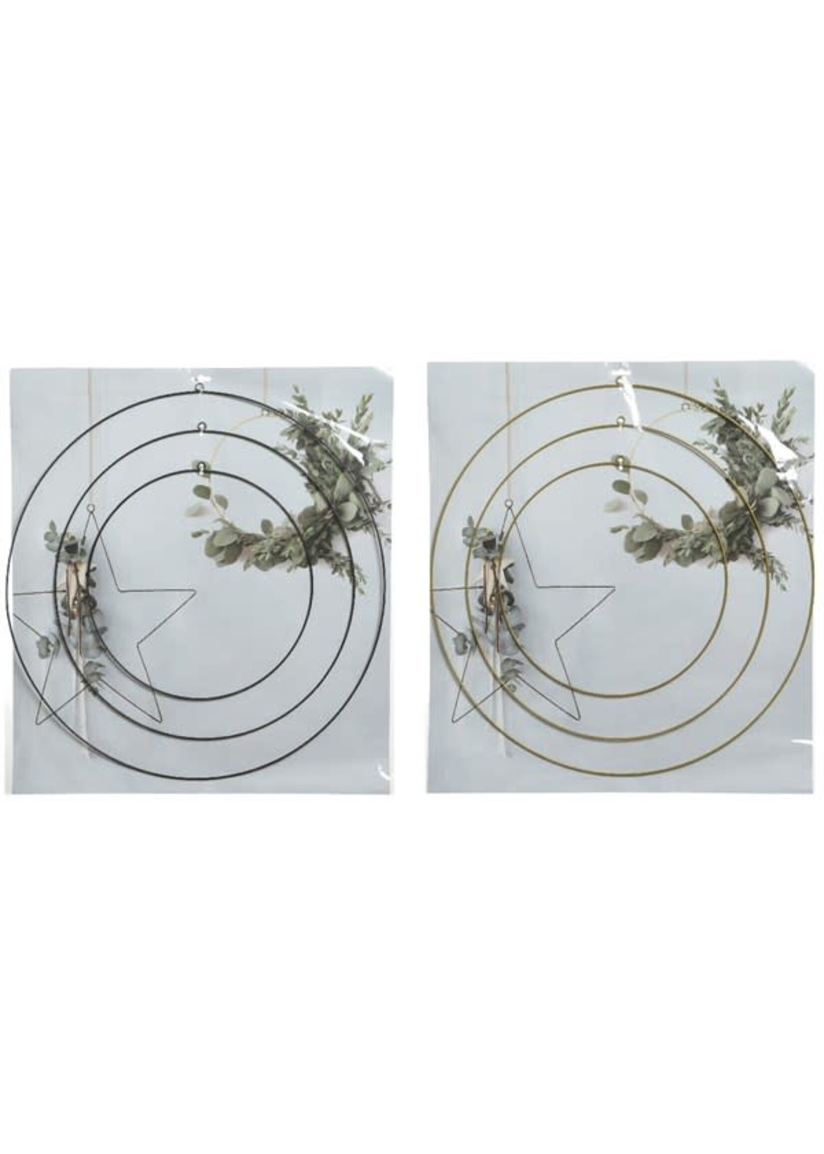 Decoris Round Iron Hoops For Wreath Making choice of two colours