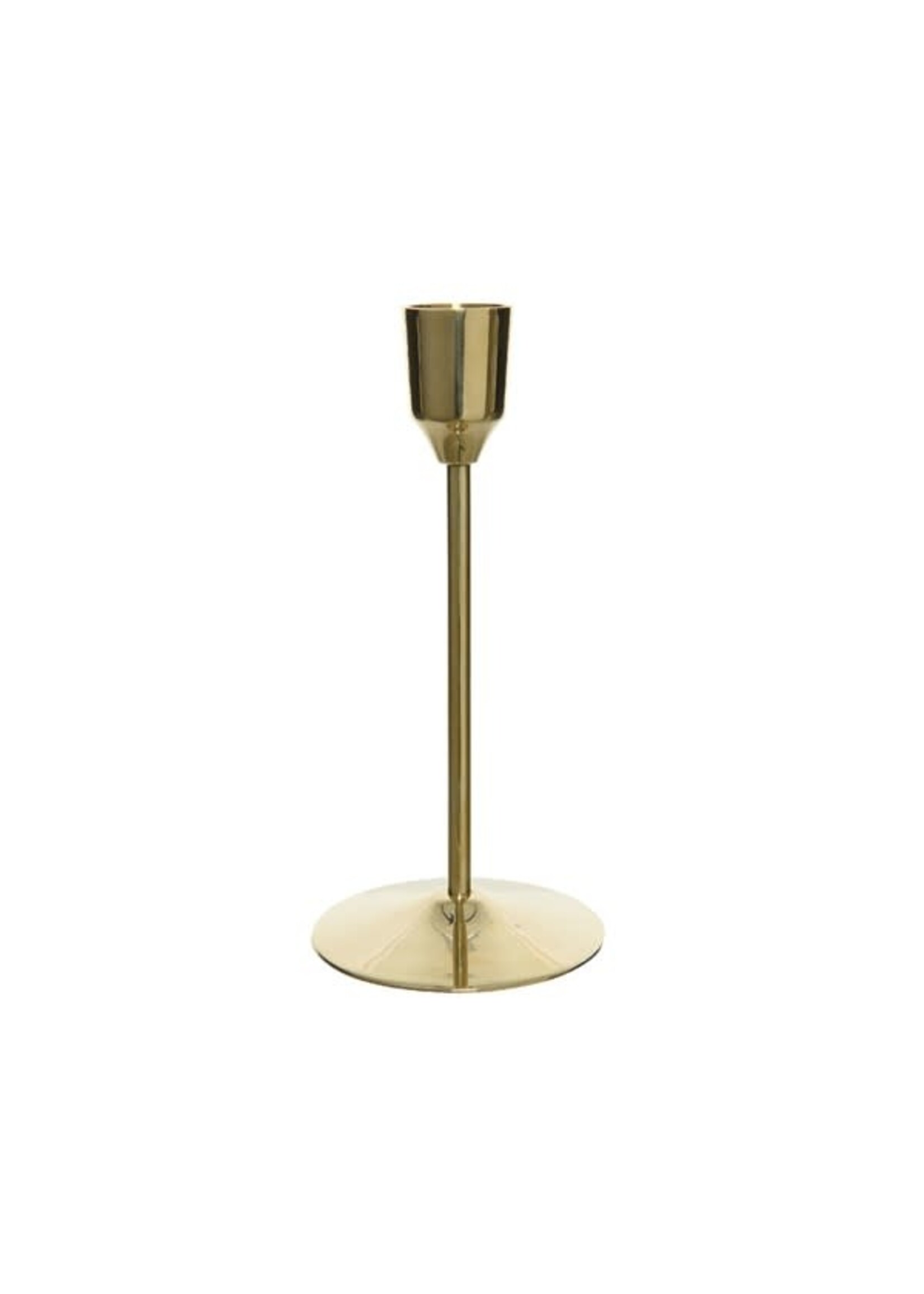 Decoris Brass coloured Candle Stick Holder 20.5 cm