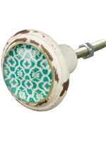 Sass & Belle White and Blue Knob Istanbul dream knob