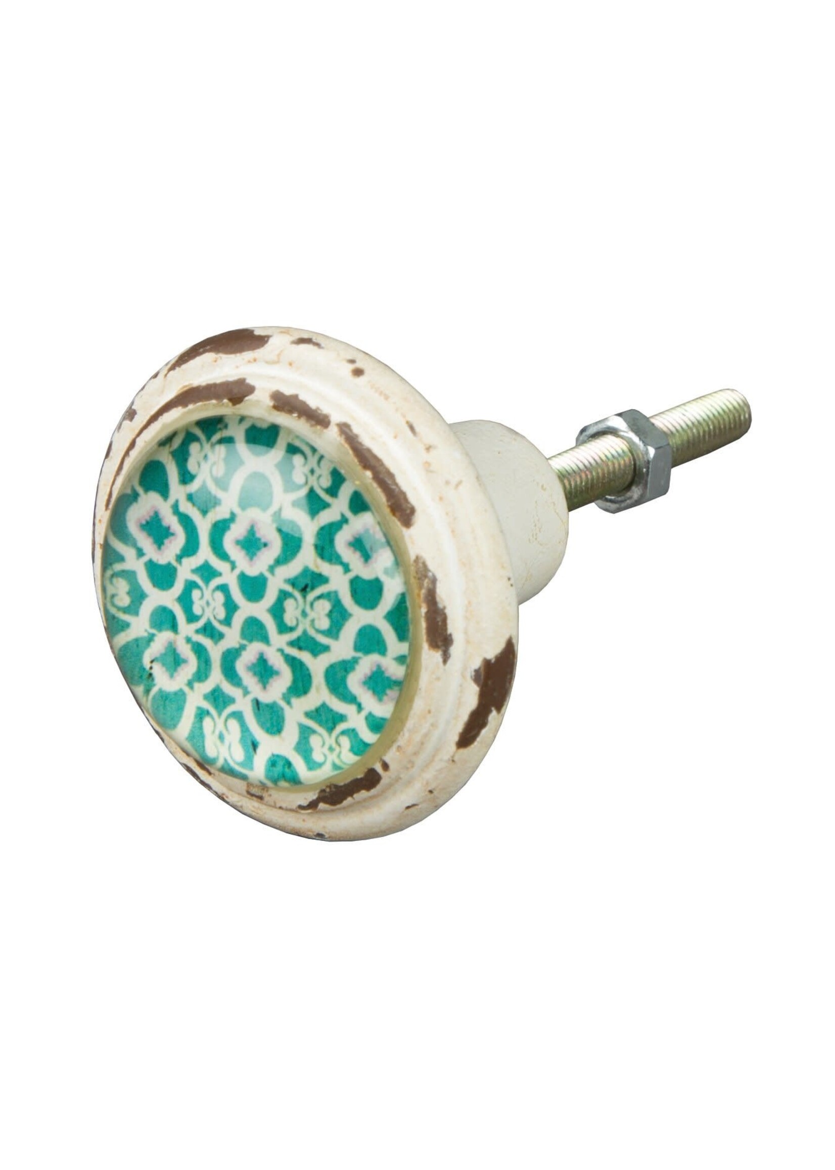 Sass & Belle White and Blue Knob Istanbul dream knob