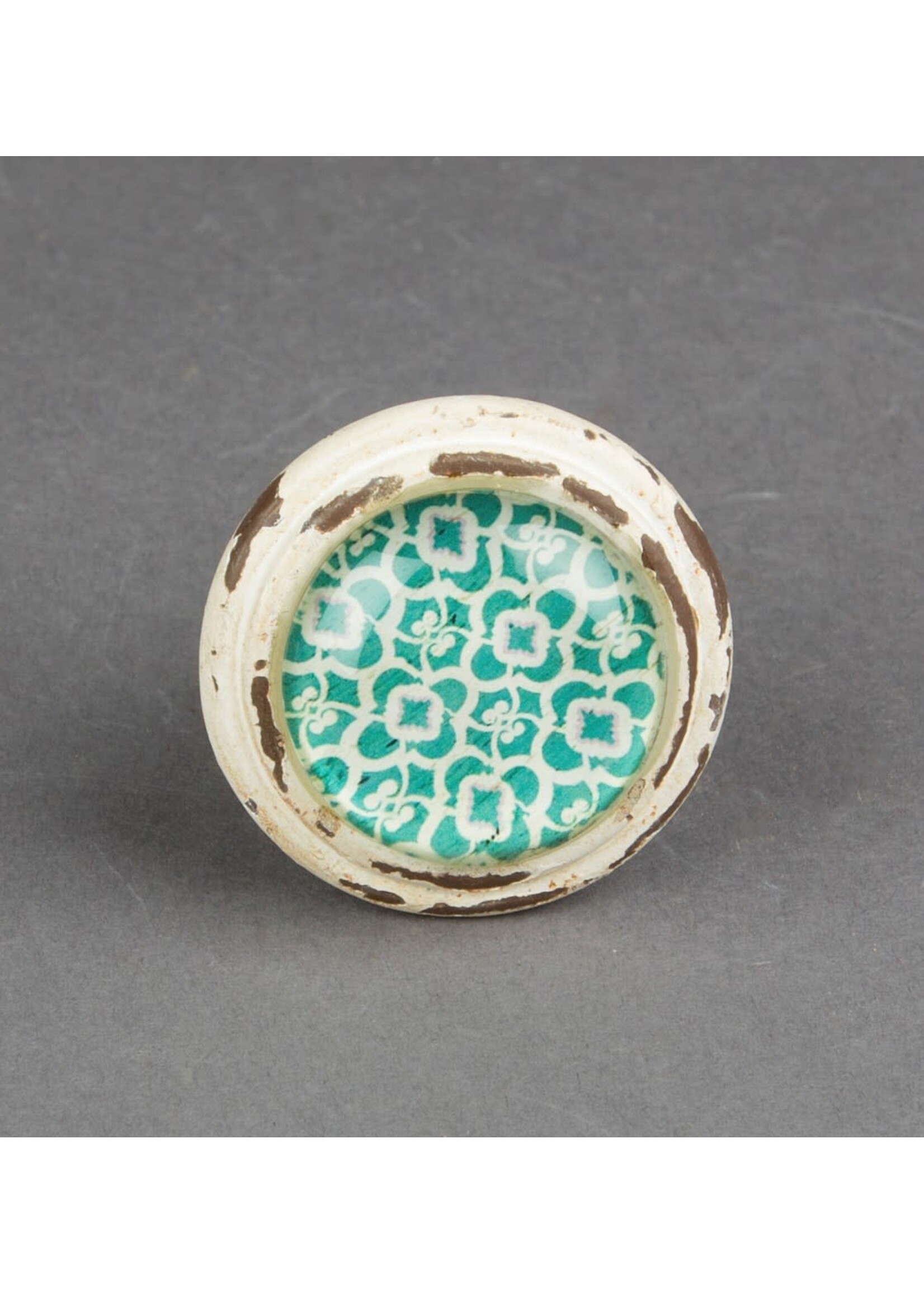 Sass & Belle White and Blue Knob Istanbul dream knob