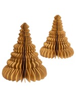 Sass & Belle Sass & Belle Kraft Paper Honeycomb Tree Standing Decoration Set 2