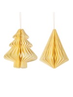 Sass & Belle Off White Tree or Diamond Paper Honeycomb Hanging Decoration Assorted (price is for one)